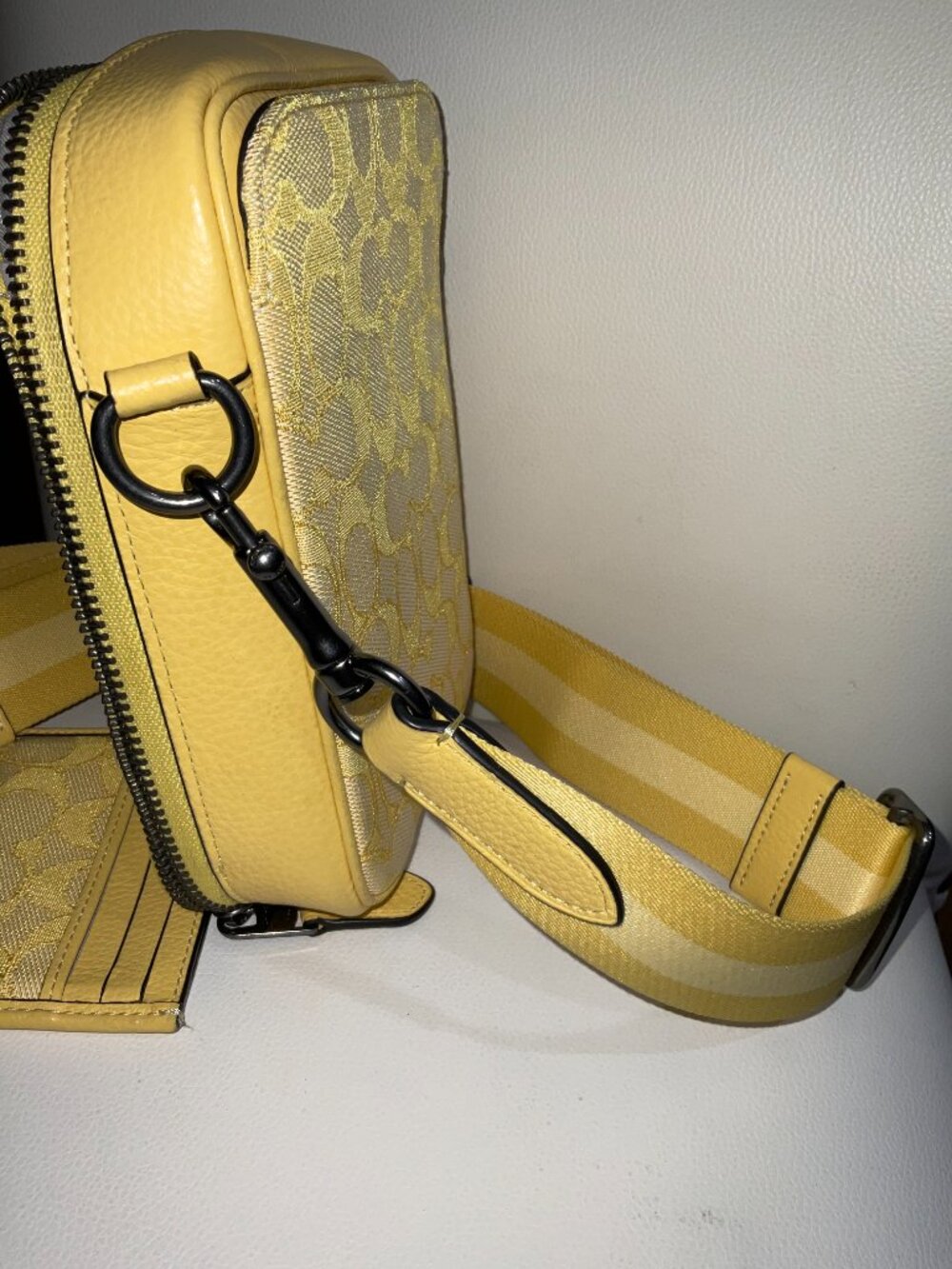 Authentic COACH Stanton Crossbody & Card Case (set) in Signature Jacquard - Picture 6 of 8